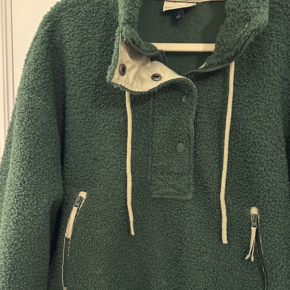 Universal Thread Forest Green Teddy Jacket - image 2